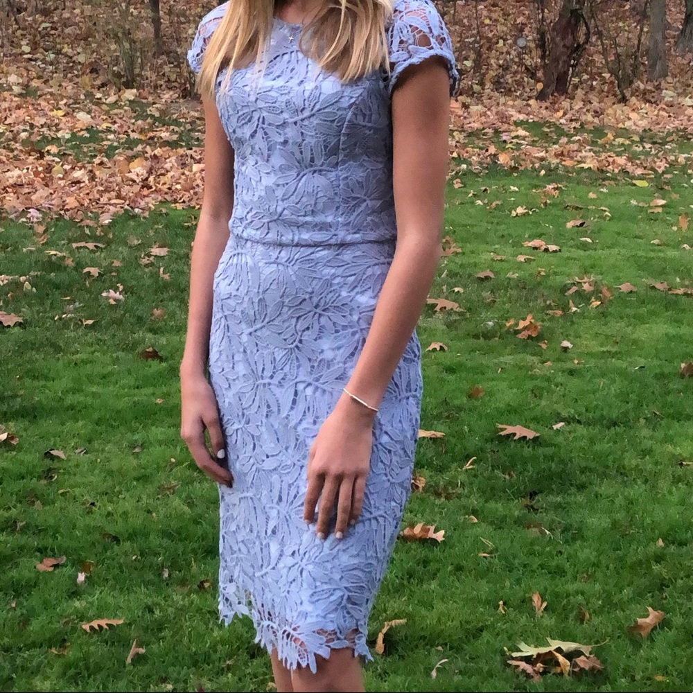 Light blue lace dress from Lulus sz XS